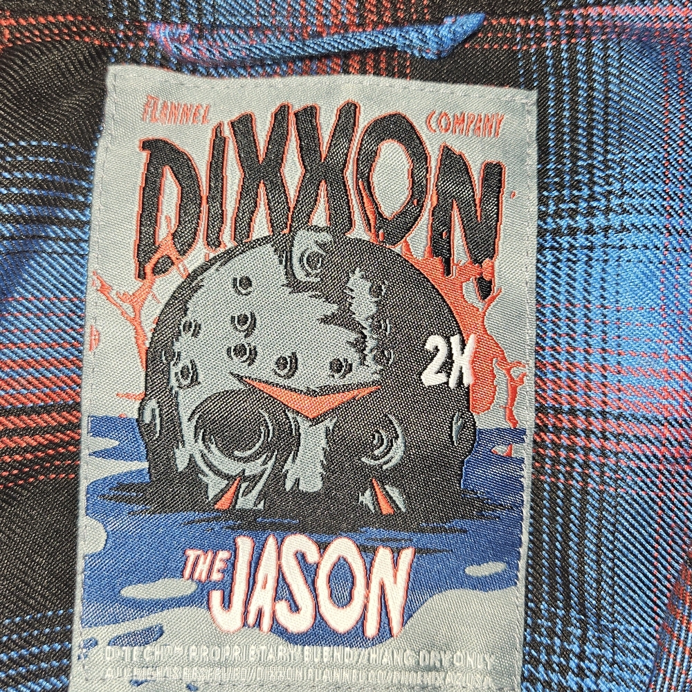 DIXXON Blue and Red Plaid Women's Top